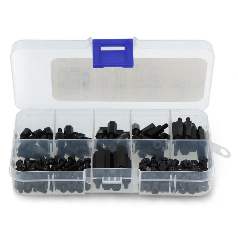 Zestaw nylonowych śrubek i podkładek dystansowych M3 - 180