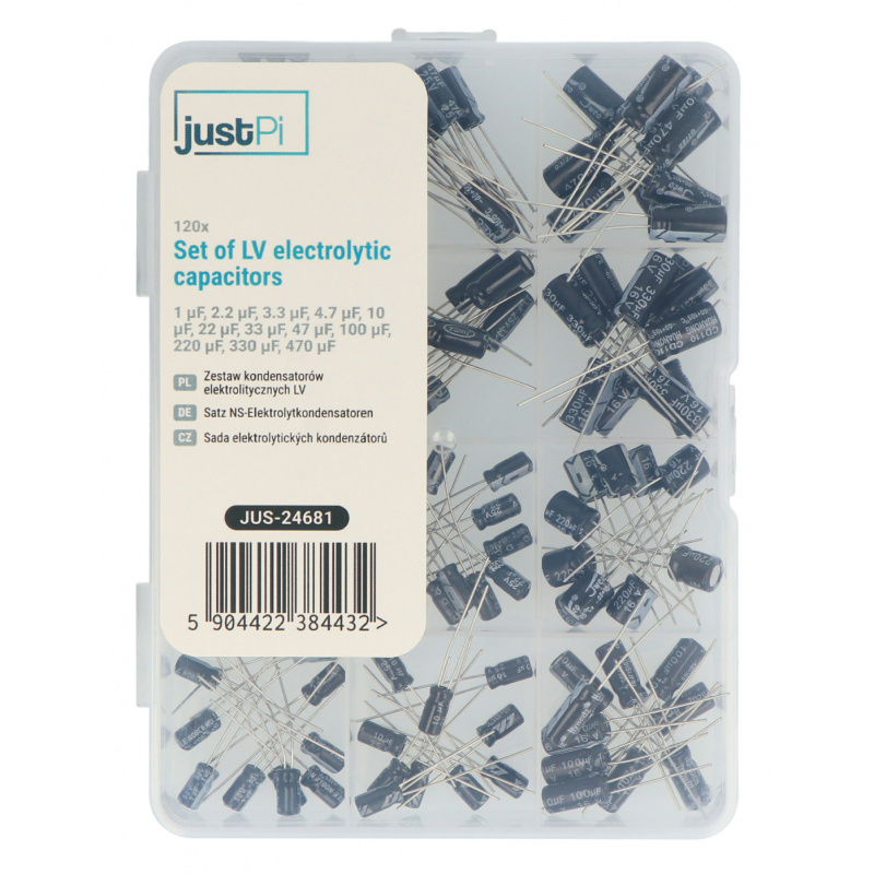 Zestaw kondensatorów elektrolitycznych LV - 120szt.
