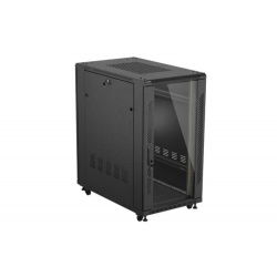 SZAFA INSTALACYJNA RACK STOJĄCA 19" 22U 600X1200 CZARNA DRZWI