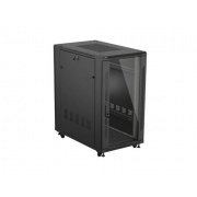 SZAFA INSTALACYJNA RACK STOJĄCA 19" 22U 600X1200 CZARNA DRZWI