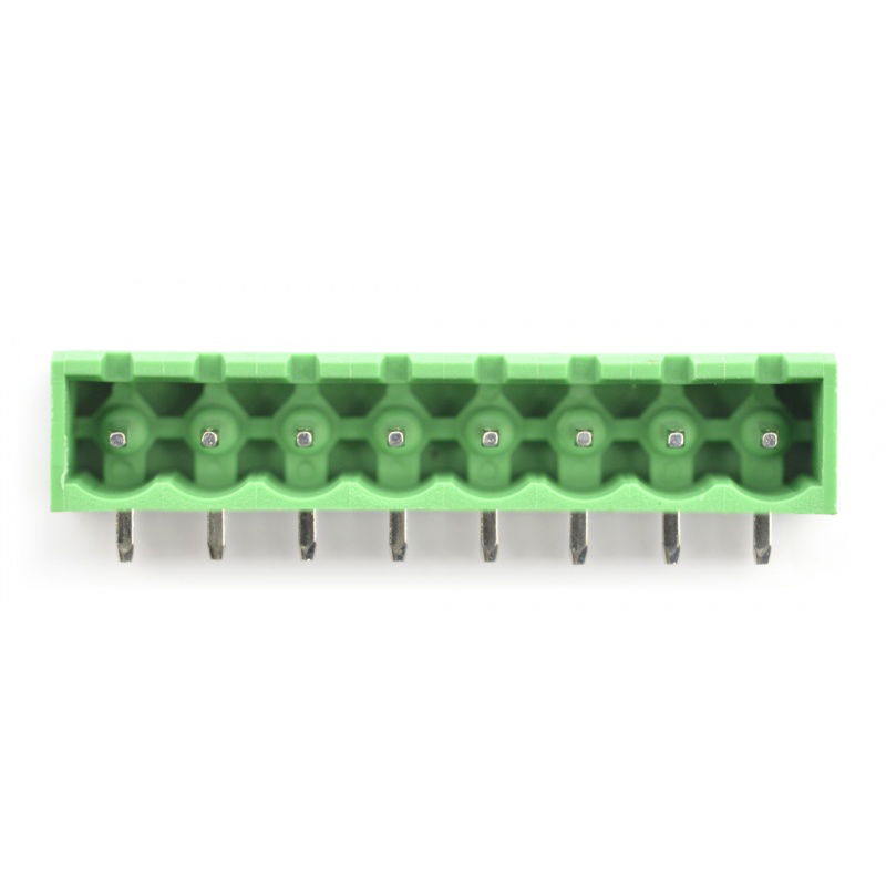 Stecker, 8-polige Montageleiste, Raster 5,08 mm, abgewinkelt