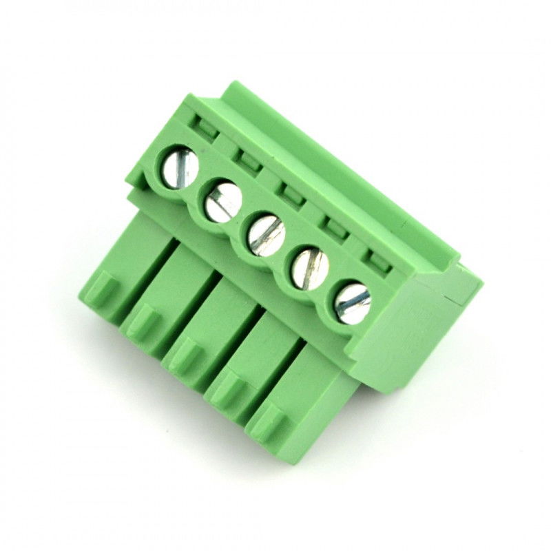 Buchse, 5-polige Montageleiste, 3,5 mm Raster