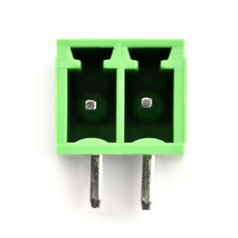 Stecker, 2-polige Montageleiste, Raster 3,5 mm, eckig, zum Einbau