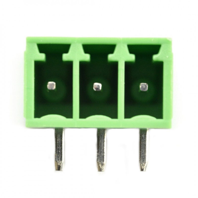 Stecker, 3-polige Montageleiste, Raster 3,5 mm, eckig, zum Einbau