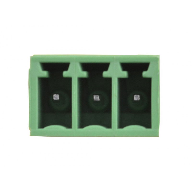 Stecker, 3-polige Montageleiste, Raster 3,5 mm, senkrecht, aufgebaut