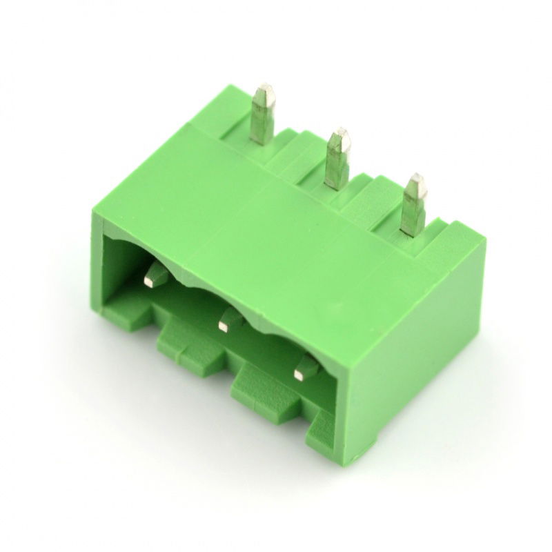 Stecker, 3-polige Montageleiste, Raster 5,08 mm, eckig, verdeckt