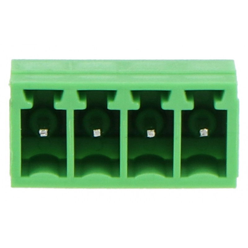 Stecker, 4-polige Montageleiste, Raster 3,5 mm, senkrecht, aufgebaut