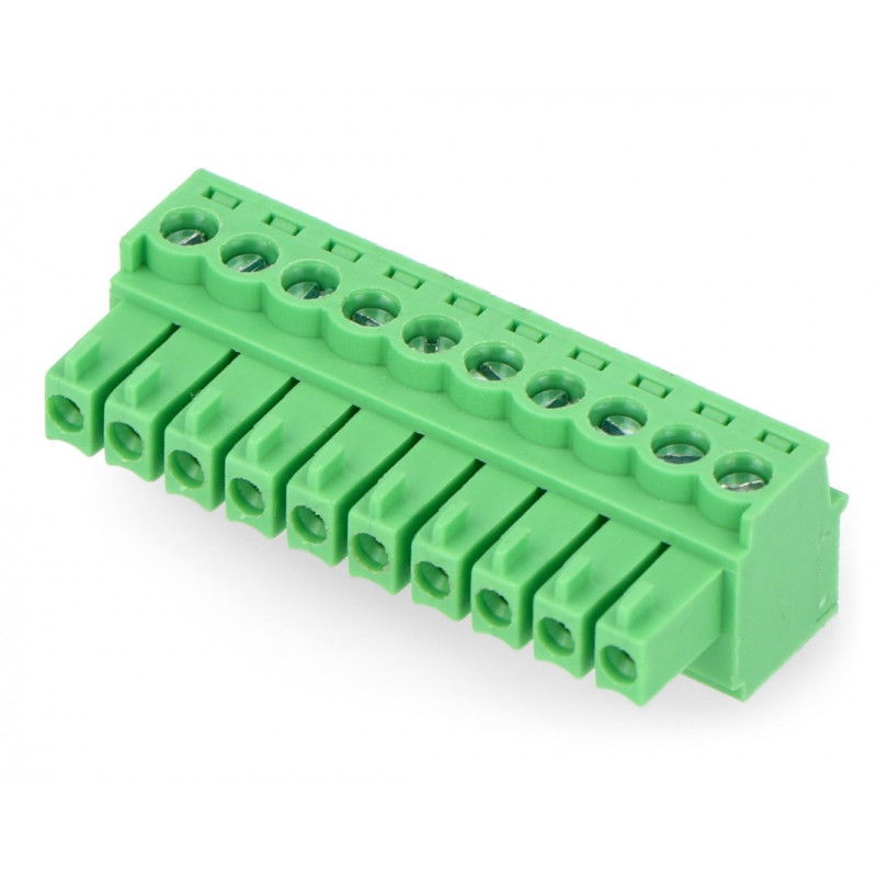 Buchsenleiste, 10-polig gerade, Raster 3,5 mm