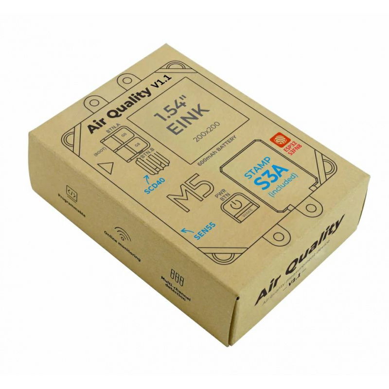 Air Quality Kit v1.1 with M5StampS3A (SEN55, SCD40)