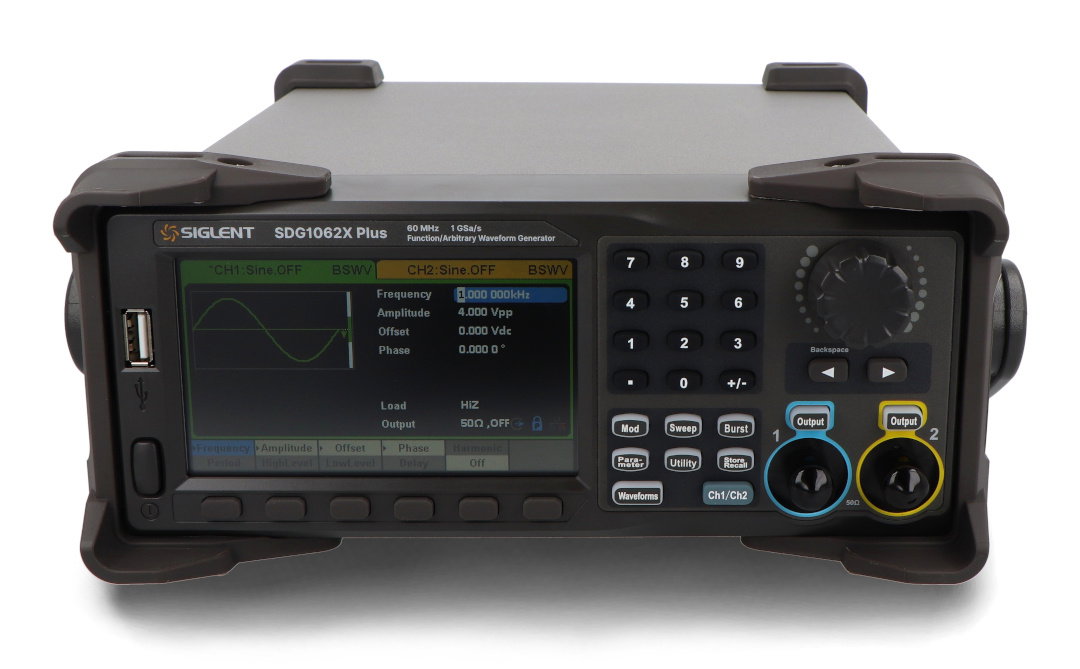 Generator arbitralny Siglent SDG1062X Plus - 60MHz, 2CH, 16 bit