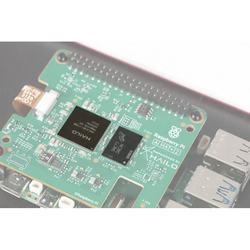 Raspberry Pi AI HAT+ 2 40 TOPS - Overlay mit AI-Beschleuniger