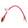 PATCHCORD KAT.6A S/FTP LSZH CU 0.25M CZERWONY FLUKE PASSED - zdjęcie 2