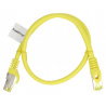 PATCHCORD KAT.6A S/FTP LSZH CU 0.5M ŻÓŁTY FLUKE PASSED LANBERG - zdjęcie 2