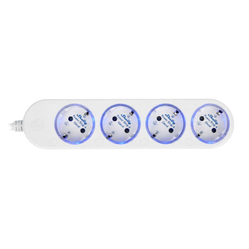Shelly Power Strip 4 Gen4 - Inteligentna listwa zasilająca -