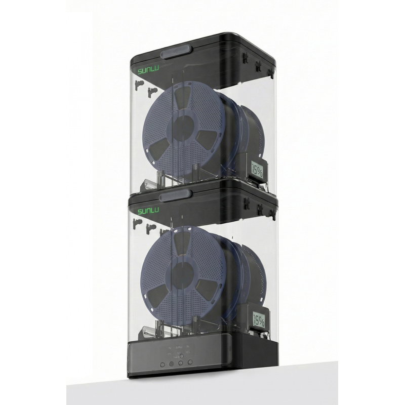 Sunlu Storage Box Set (Storage Box + PLA + 2.0 Black 1kg*2)