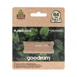 GoodRam Flash-Laufwerk - USB 3.2 gen1 Flash-Laufwerk - UME3 Eco Friendly - 64GB