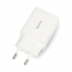 Ładowarka Compact Quick Charger USB, USB-C (biała)