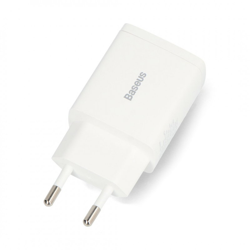 Ładowarka Compact Quick Charger USB, USB-C (biała)