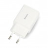 Ładowarka Compact Quick Charger USB, USB-C (biała) - zdjęcie 1