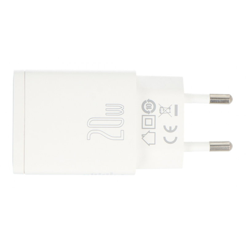Ładowarka Compact Quick Charger USB, USB-C (biała)