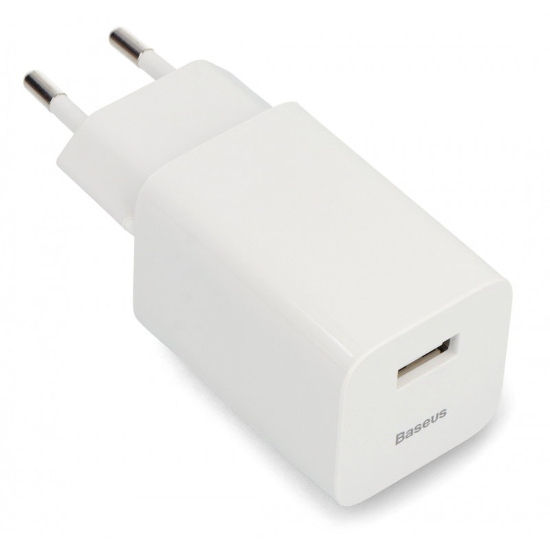 Ładowarka Quick Charger, USB, USB-C (biała)