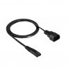 Kabel zasilający przedłużacz Akyga AK-PC-15A CCA 2x0.5mm² IEC - zdjęcie 1