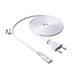 Kabel zasilający ósemka Akyga AK-RD-07A CCA 2x0.5mm² CEE 7/16 /