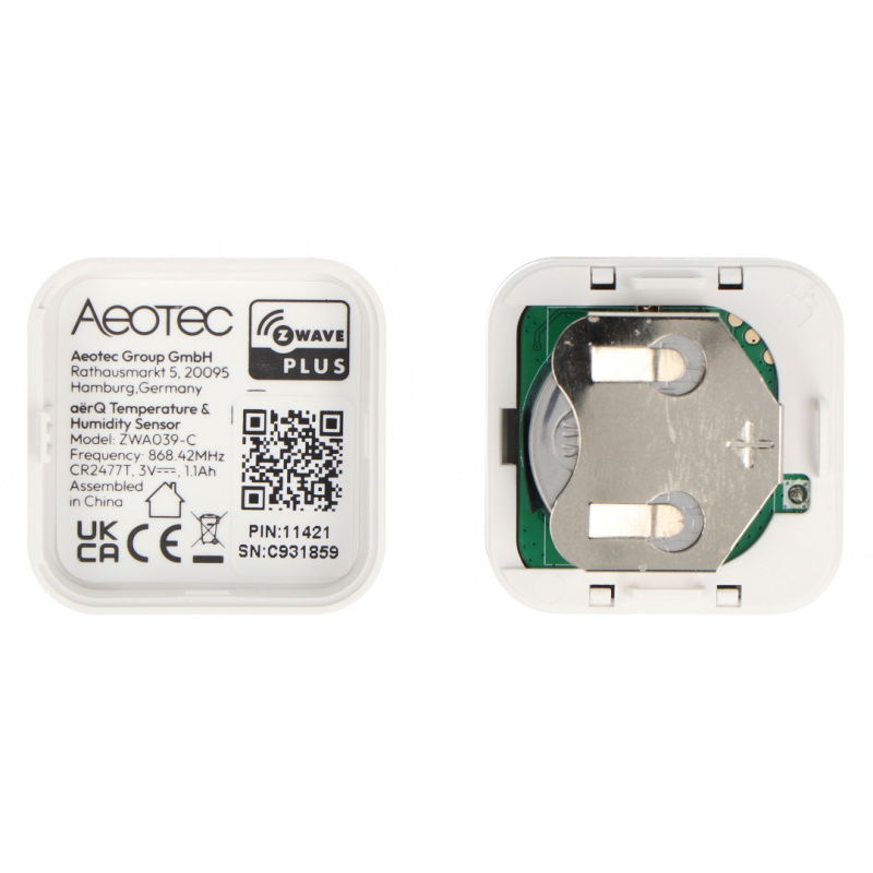 Aeotec aërQ Temperature & Humidity Sensor