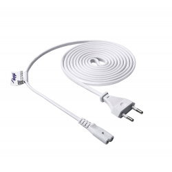 Kabel zasilający ósemka Akyga AK-RD-06A CCA 2x0.5mm² CEE 7/16 /