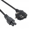Kabel zasilający koniczynka Akyga AK-NB-08C CU 3x0.75mm² CEE