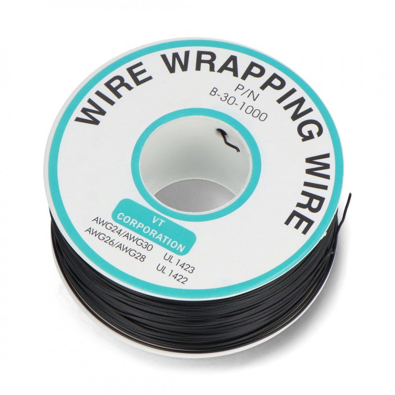 PVC-Draht 0,25 mm - schwarz - 200-m-Rolle