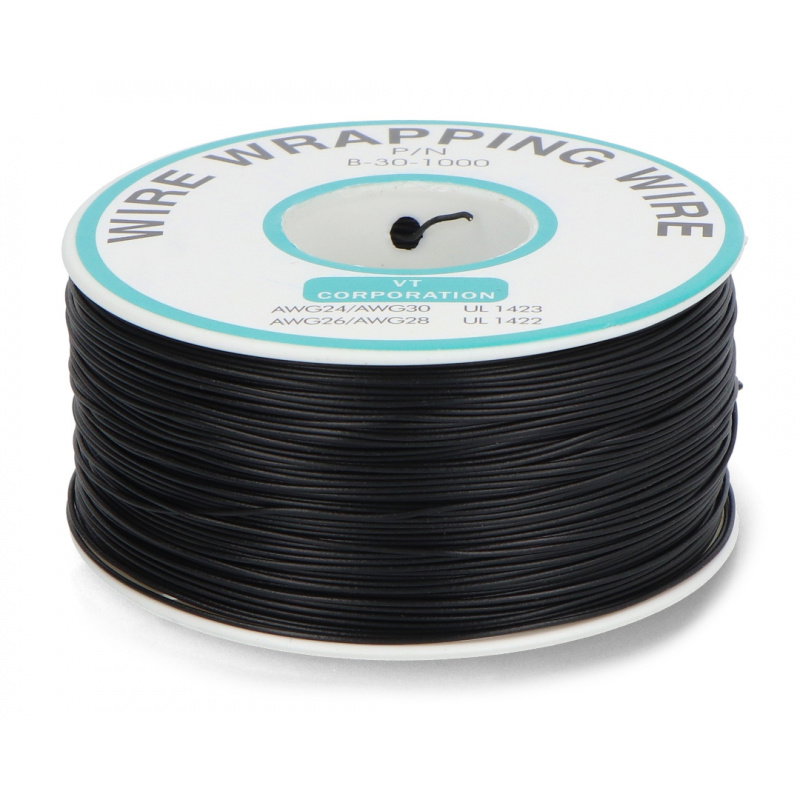 PVC-Draht 0,25 mm - schwarz - 200-m-Rolle