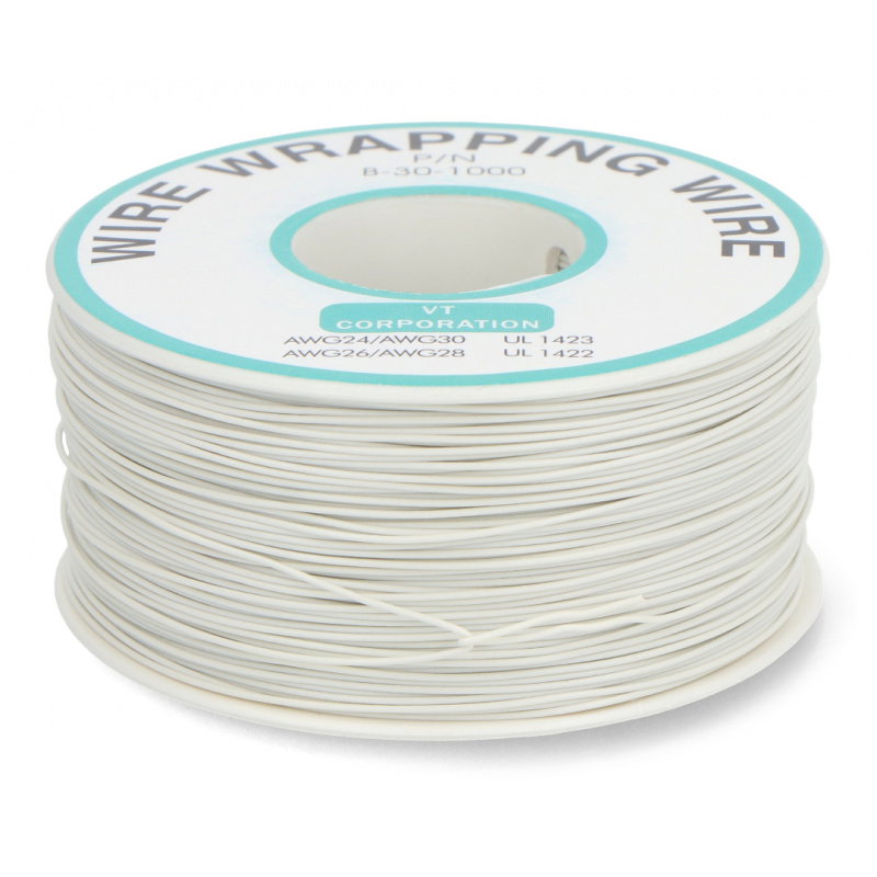 PVC-Draht 0,25 mm - weiß - 200-m-Rolle
