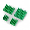 Kühlkörper-Set für Raspberry Pi 4B - mit Wärmeleitband - grün - - zdjęcie 1