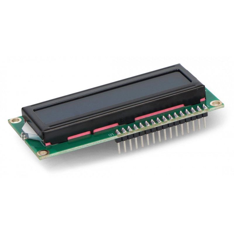 LCD-Display 2x16 Zeichen blau mit Anschlüssen - justPi