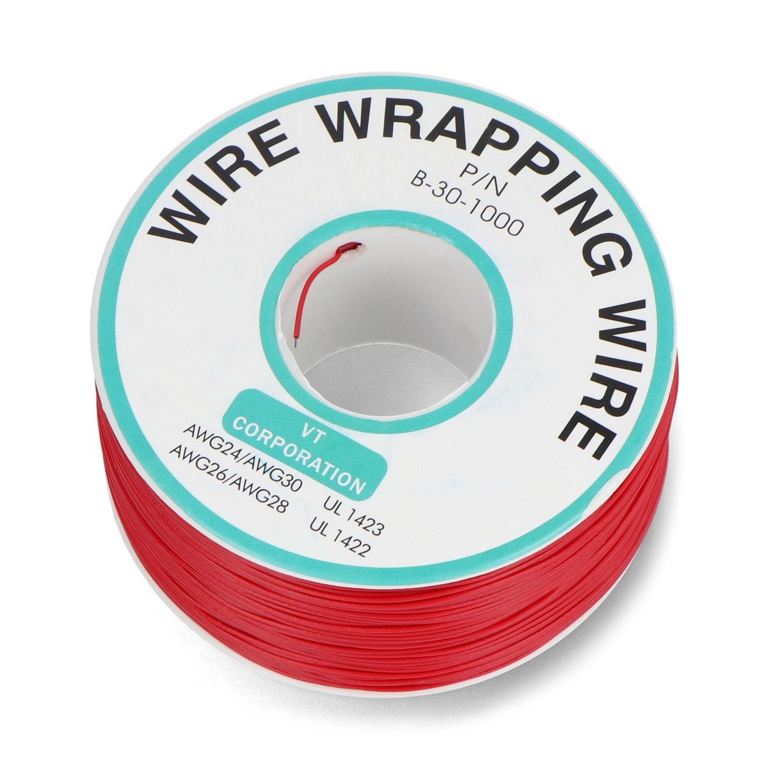 PVC-Drahtkabel 0,25 mm² – rot – 200-m-Rolle