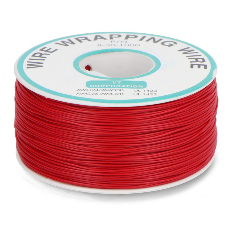 PVC-Drahtkabel 0,25 mm² – rot – 200-m-Rolle