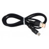 Kabel USB Akyga AK-USB-62, czarny silikonowy, USB-A/USB-C - 1m - zdjęcie 2