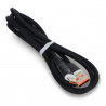 Kabel USB Akyga AK-USB-62, czarny silikonowy, USB-A/USB-C - 1m - zdjęcie 3
