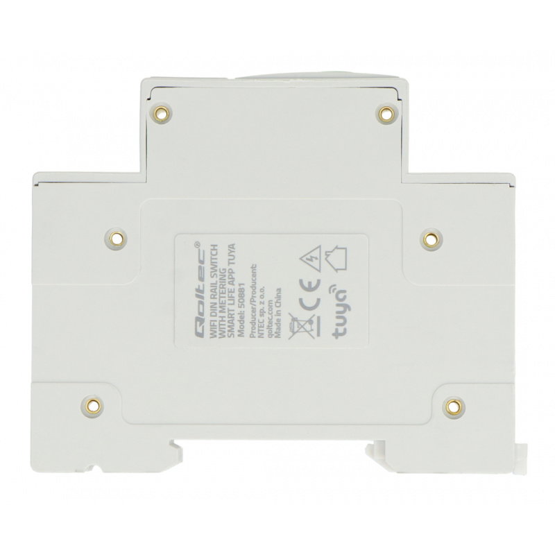 Qoltec Przekaźnik 63A na szynę DIN z licznikiem energii