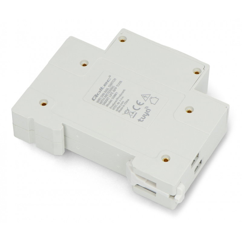 Qoltec Przekaźnik 63A na szynę DIN z licznikiem energii