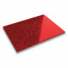 PMMA-Acrylplatte - 3 mm - 400 x 600 mm - Glitzerrot - 1 Stück.