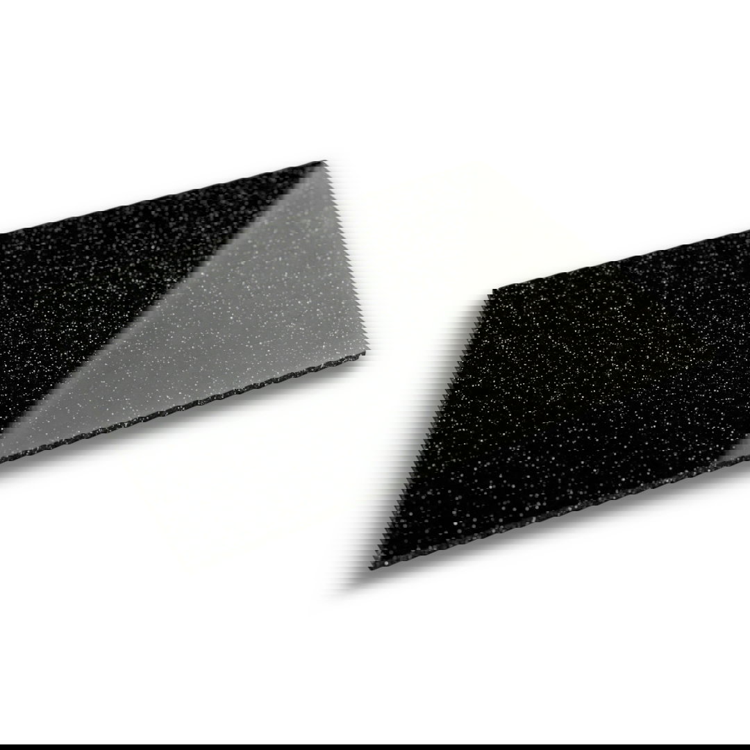 Płyta akrylowa PMMA - 3mm - 400x600mm - Glitter Black - 1szt.