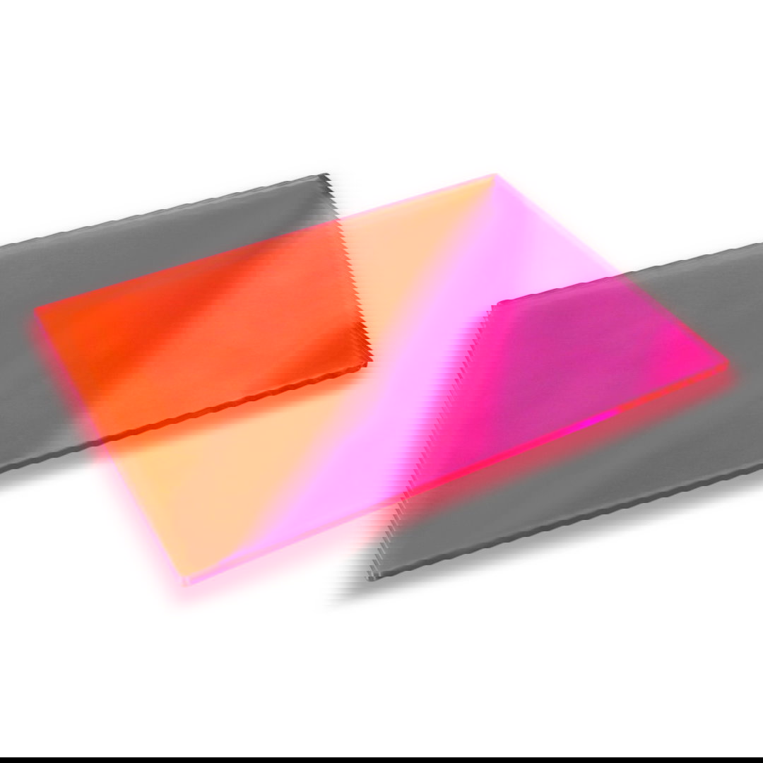 Płyta akrylowa PMMA - 3mm - 400x600mm - Flour Pink - 1szt.