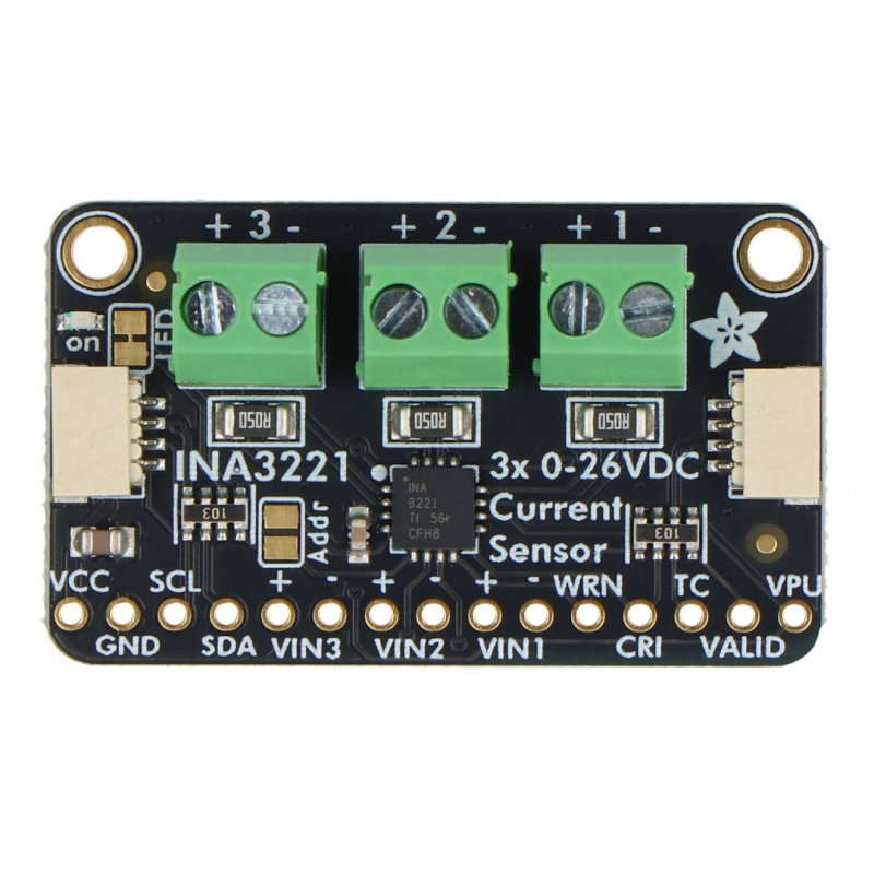 Adafruit INA3221 - Triple 0-26 VDC, 3.2 Amp Power Monitor -