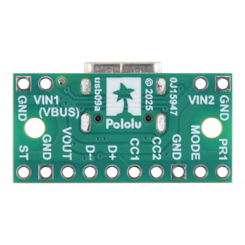 TPS2116 Power Multiplexer Carrier with USB Type-C Connector