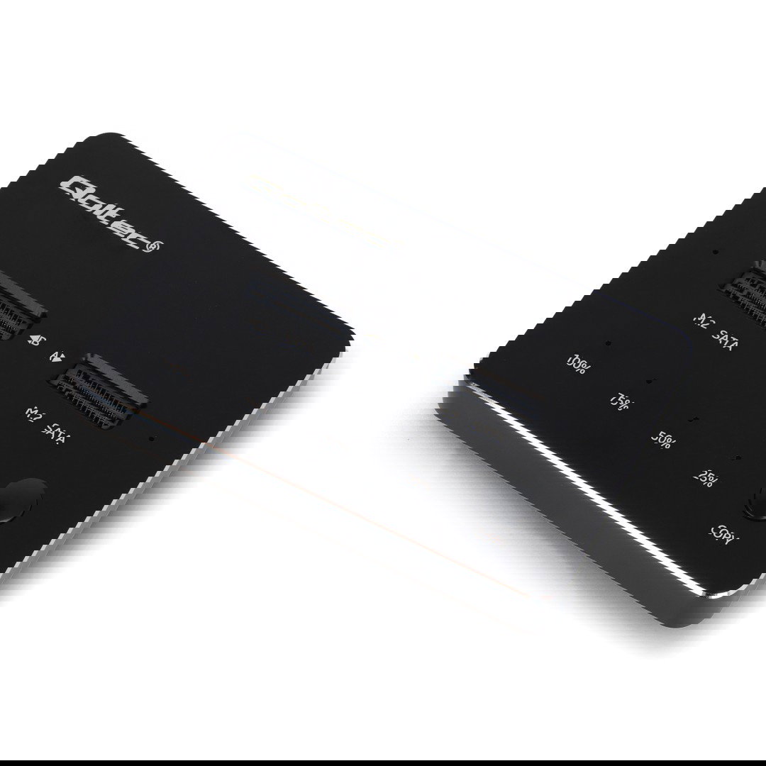 Qoltec Stacja dokująca dysków 2x SSD M.2 SATA | NGFF | USB typ C