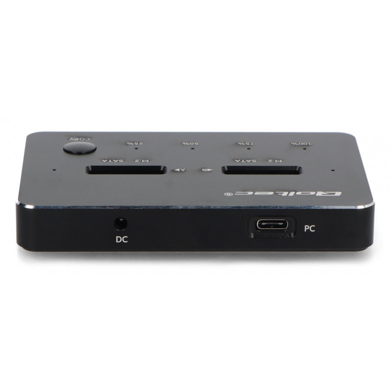 Qoltec Stacja dokująca dysków 2x SSD M.2 SATA | NGFF | USB typ C