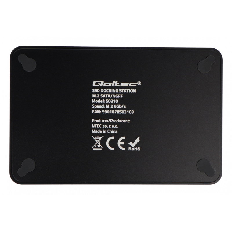 Qoltec Stacja dokująca dysków 2x SSD M.2 SATA | NGFF | USB typ C