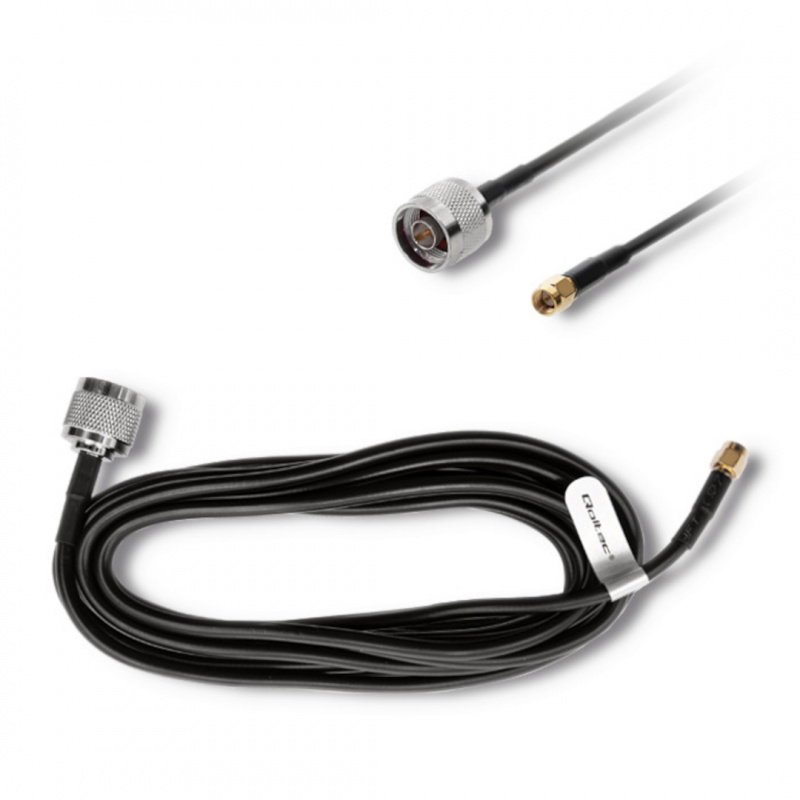 Qoltec Zestaw Antena LoRa | 5.8 dBi + kabel zasilający
